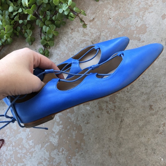 Loeffler Randall Ambra Lace Up Flats - Picture 3 of 6